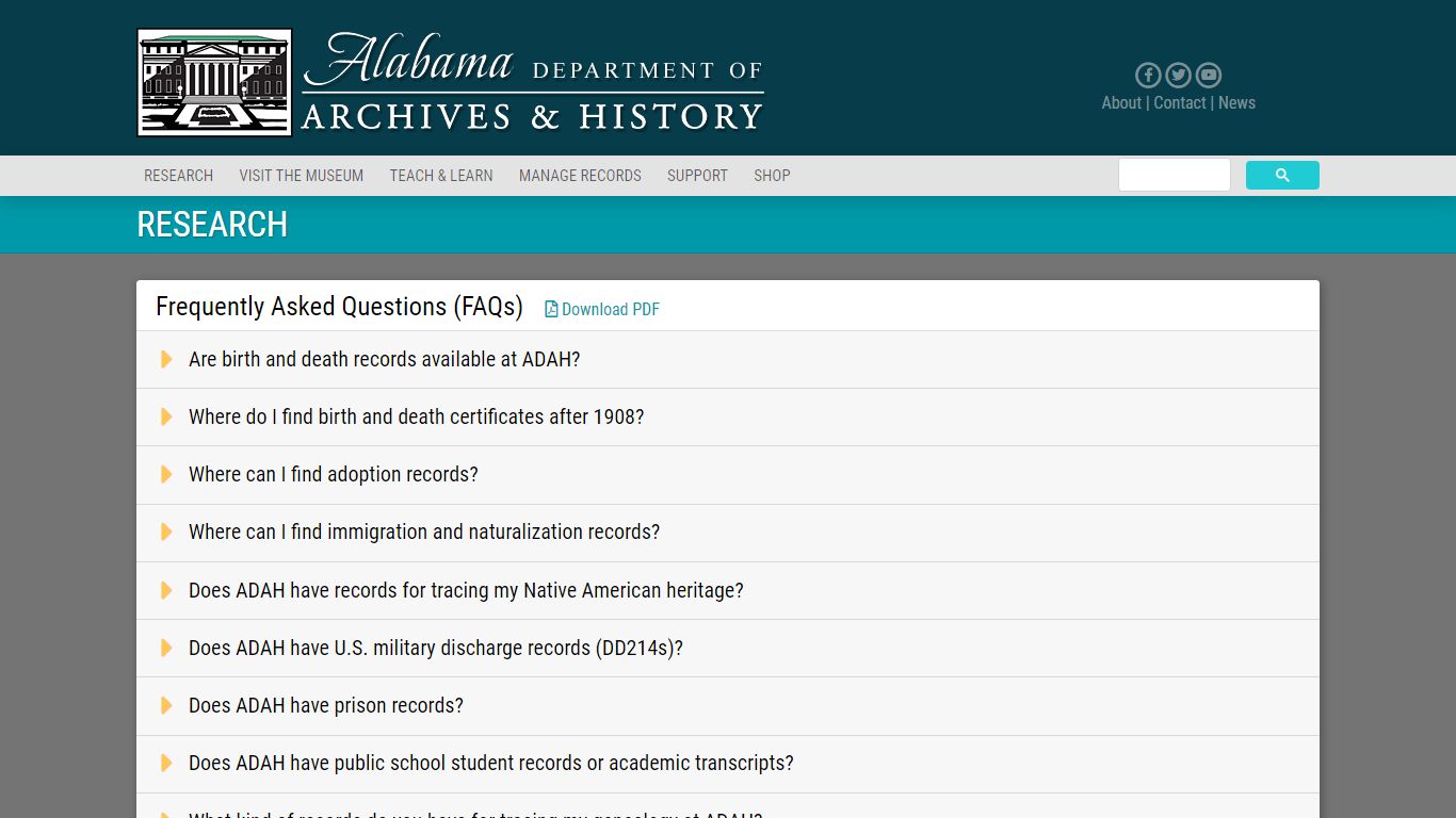 Alabama Department of Archives and History